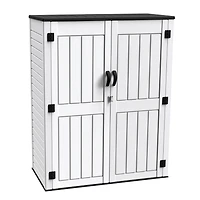 Arrow 4ft x 2ft x 6ft Ash White Resin Series Garden Shed