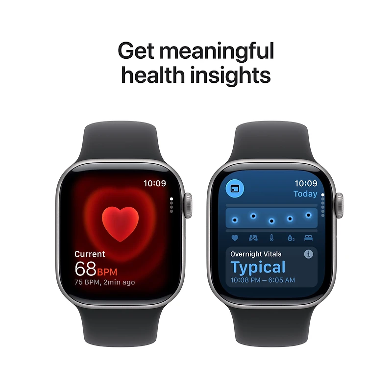 Apple Watch Series 11 GPS 42mm Space Grey Aluminium Case with Black Sport Band - M/L