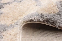 ECARPET Trellis Frieze Area Rug Fluffy Carpet for Bedroom