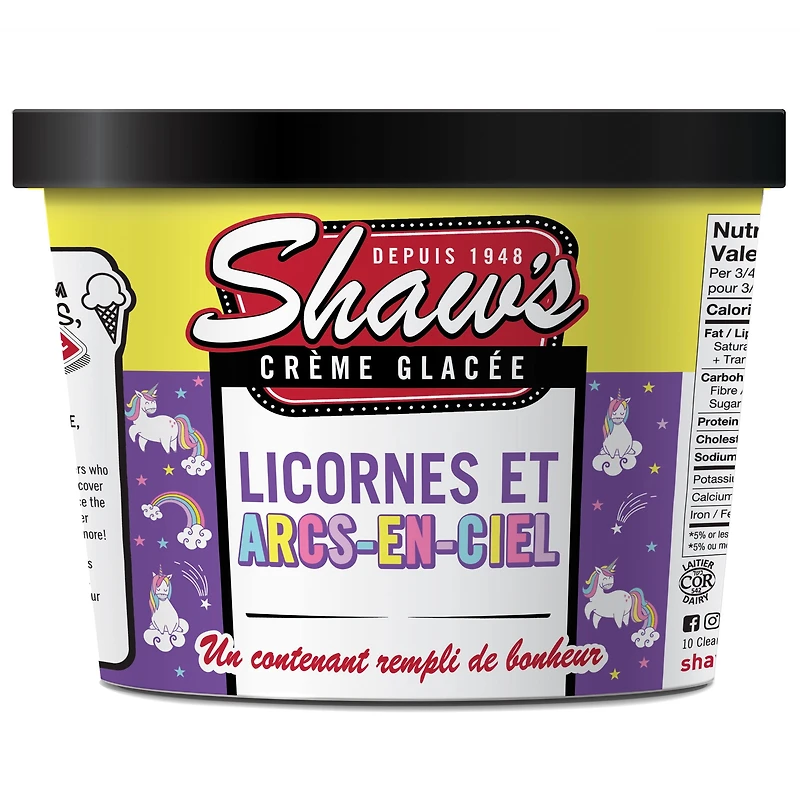 Shaw's Unicorn Toots Ice Cream 1.5L, Unicorn Toots Ice Cream