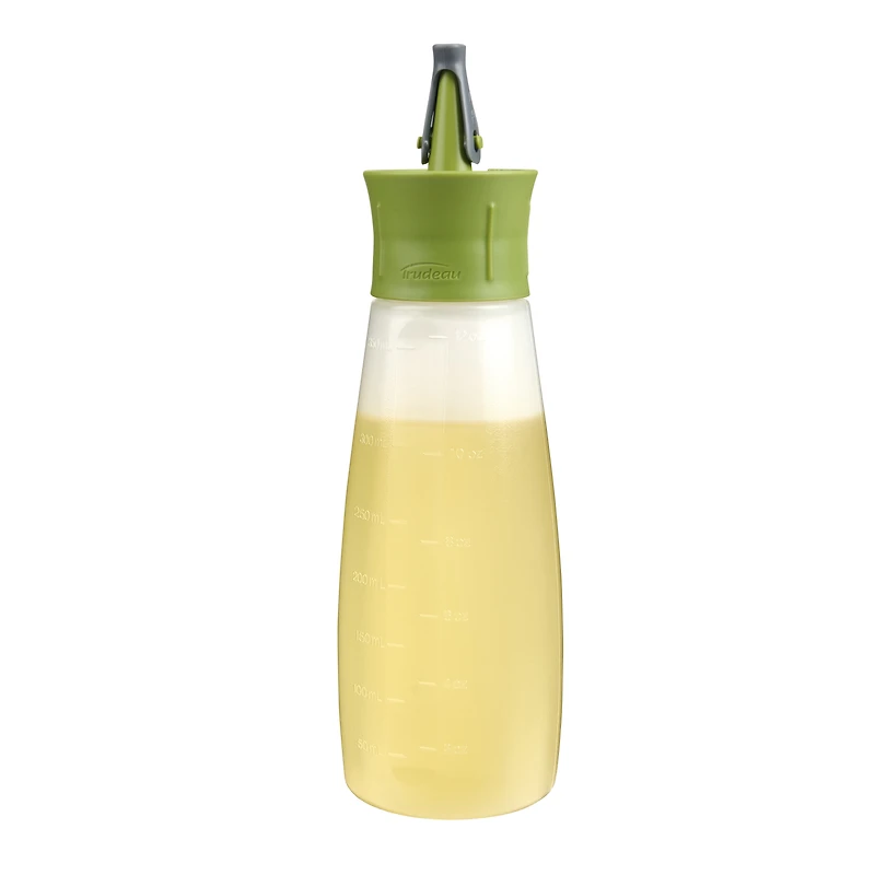 Trudeau Bouteille D'Huile à Presser 340ML, Bouteille en Plastique Flexible Facile à Nettoyer, Résiste au Lave-Vaisselle