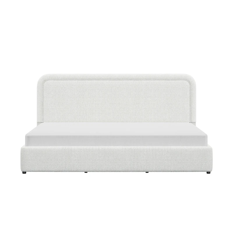 Better Homes & Gardens Juliet Full Boucle Platform Bed, Ivory