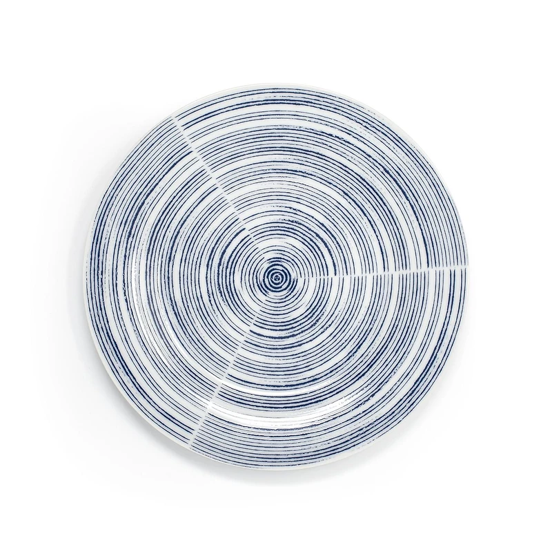 Mainstays Ink Spiral Salad Plate - 6 Pack