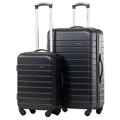 Jetstream® Hardside 2 Piece Luggage Set: 26" Medium Checked Suitcase and Carry-On Luggage