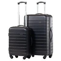 Jetstream® Hardside 2 Piece Luggage Set: 26" Medium Checked Suitcase and Carry-On Luggage