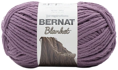 Bernat® Blanket™ #6 Super Bulky Polyester Yarn, Shadow Purple 10.5oz/300g, 220 Yards