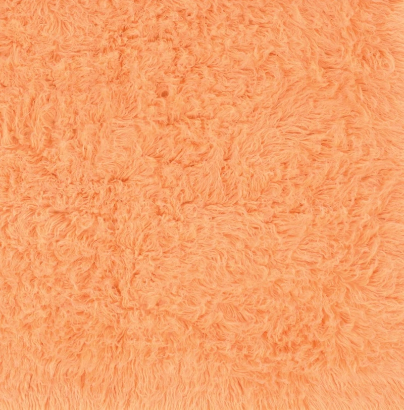 New Flokati 1400gr 8' Round Area Rug, Sherbet
