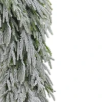 Holiday Time 9' Flocked Banff Christmas Garland, Green