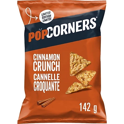 PopCorners Cinnamon Crunch Flavoured Popped-Corn Chips.