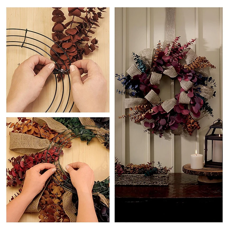FloraCraft Wire Wreath Form 18 Inch Green