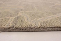 ECARPETGALLERY 5'1" x 8'0" Transitional Finest Oushak Hand-knotted Area Rug for Living Room, Dining Room and Bedroom in Grey