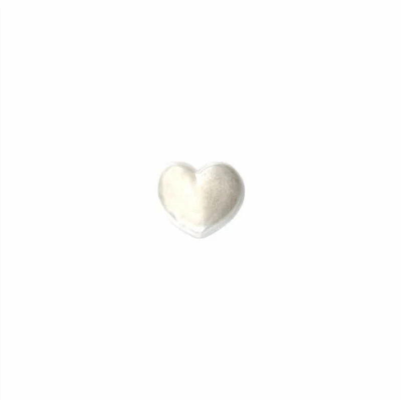LA VOGUE Shank Button - Pearl-Coloured Heart, 15 mm (0.59 in)