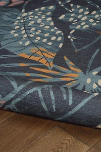 Outdoor Washable Miramar Navy & Gold 5' x 7' Area Rug