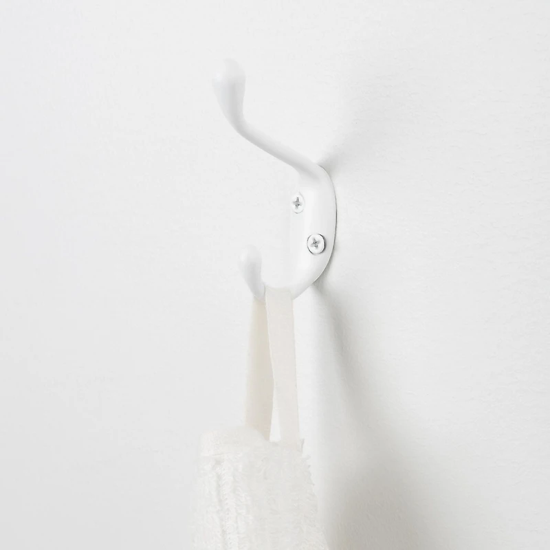 Era Double Hook 2-Pack White