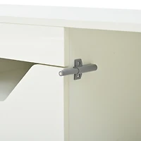Noble House 64.9" TV Stand,Media Console for 65" TV,White