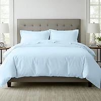 Parure de lit Beddora 3 pièces pour lit King/Queen, 100 % coton respirant, housse de couette douce et 2 taies d'oreiller, marron clair