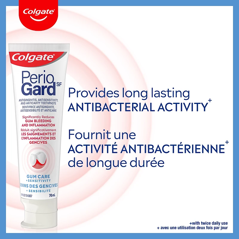 Colgate PerioGard SF Gum Care Sensitive Toothpaste, Gum Toothpaste, 70 mL