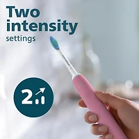 Philips Sonicare 3100 Brosse à Dents Électrique, Brosse à Dents Électrique Rechargeable avec Capteur de Pression, Rose Foncé HX3681