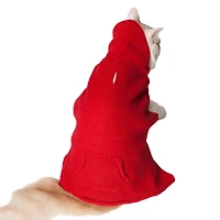 Holiday Time Red Hoodie with Pocket for dogs