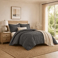 Swift Home Diamond Textured Soft Touch Duvet Cover Set, All Season Bedding with Zipper Closure, Includes Pillow Shams, Twin