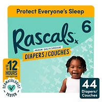 Couches Rascals Premium, Taille 6, 44 unités