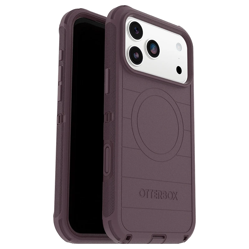 OtterBox Étui Defender Pro MagSafe avec Contrôle de la Caméra Trailhead (Violet) pour iPhone 17 Pro Max