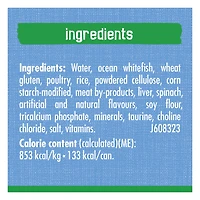 Friskies Indoor Flaked Ocean Whitefish Dinner, Wet Cat Food 156g