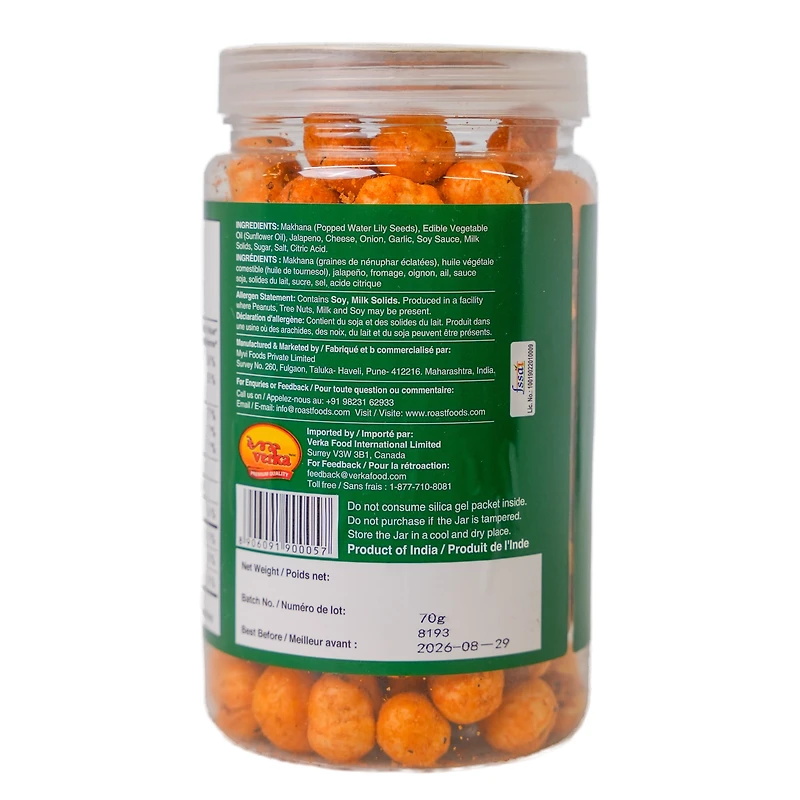 Roast Makhana Cheesy Jalapeno, 70g