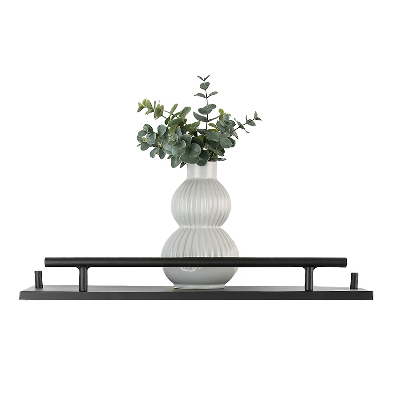 Era Soho Three Tier Wall Shelf, 16.14x29.76in, Matte Black