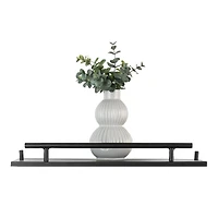 Era Soho Three Tier Wall Shelf, 16.14x29.76in, Matte Black