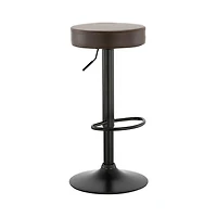 Hunter Brown Stool With Black Base (Set of 2)