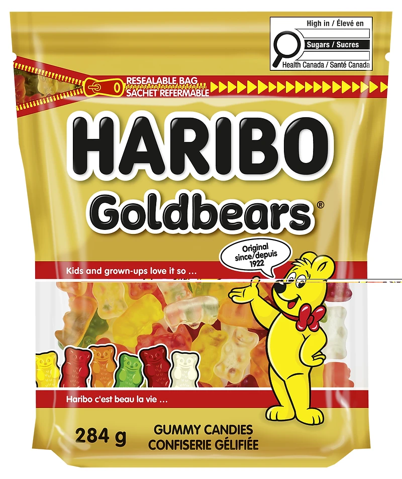 Haribo Goldbears, refermable, sans colorants artificiels