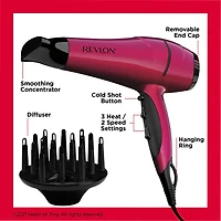 Revlon Perfect Heat® Frizz Fighter Fuchsia Hair Dryer