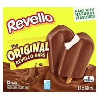 Popsicle Revello Barres de Dessert Glacé Laitier 12 x 60 ml
