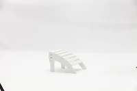 Tanfly Footrest – White – 100% Weather-Resistant Polycarbonate – Indoor/Outdoor Use