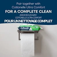 Cottonelle Gentle Plus Lingettes Humides Jetables dans les Toilettes, 8 Paquets à Couvercle Rabattable, 336 Lingettes