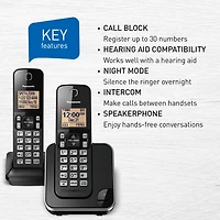 Téléphone Panasonic DECT 6.0 – 2 combinés