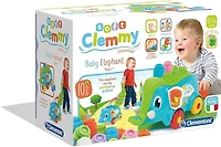 Clementoni Pull Along Elephant - Soft Clemmy Baby Elephant - Contains lots of soft building blocks - For 10-36 months