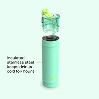 bubba Dualsip Water Bottle with Straw & 2-Way Lid, 24 oz (710 ml), Leakproof Stainless Steel Tumbler, Reusable, Dishwasher Safe, Lead & BPA-Free