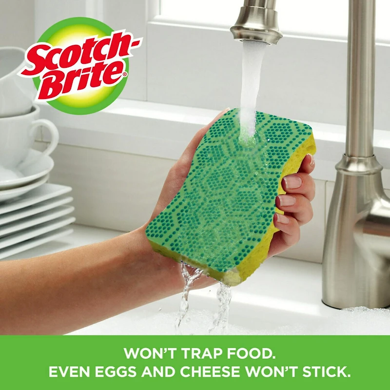 Scotch-Brite® Scrub Dots Heavy Duty Scrub Sponge, 3-Count