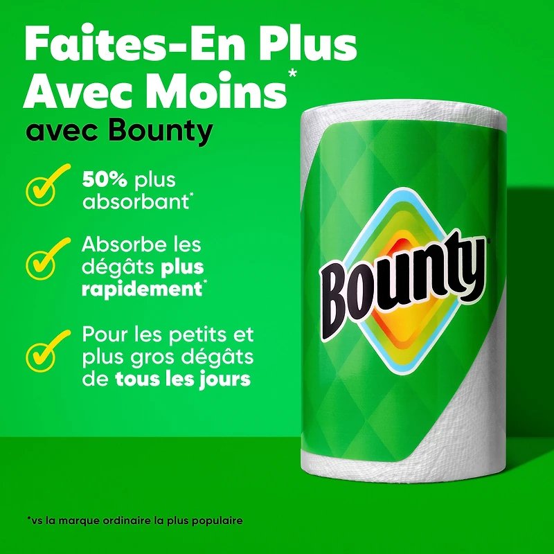 Bounty Paper Towel, 2 Rolls (4 Regular Rolls Equivalent)