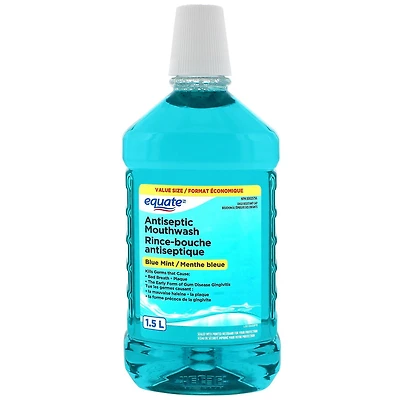 Equate Antiseptic Blue Mint Mouthwash 1.5L
