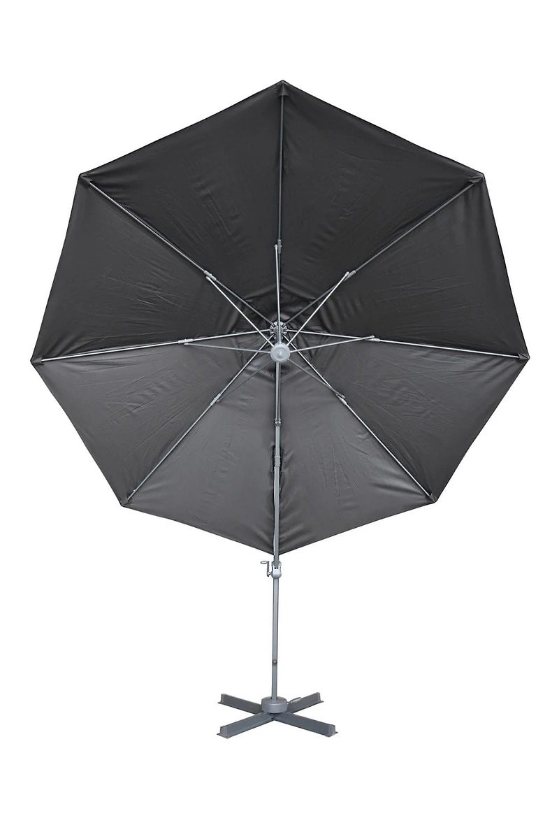 Valencia 10ft Cantilever Umbrella with Cross-Base Stand