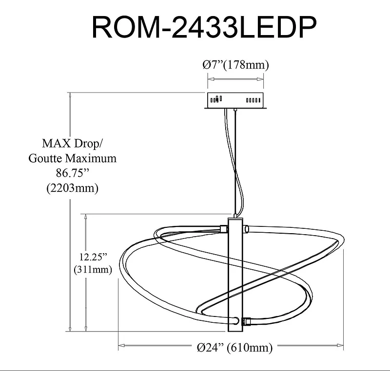 Romy LED Pendant