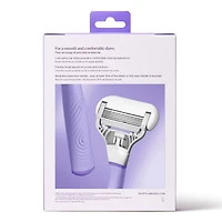 Flamingo Women’s Razor Multipack with 5 Razor Blade Refills - Lilac Handle