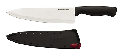 Couteau de chef Farberware de 8 po avec manchon d’autoaffûtage
