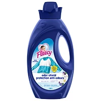 Fleecy Odor Shield Liquid Fabric Softener, Fresh Breeze Scent, 1.36 L