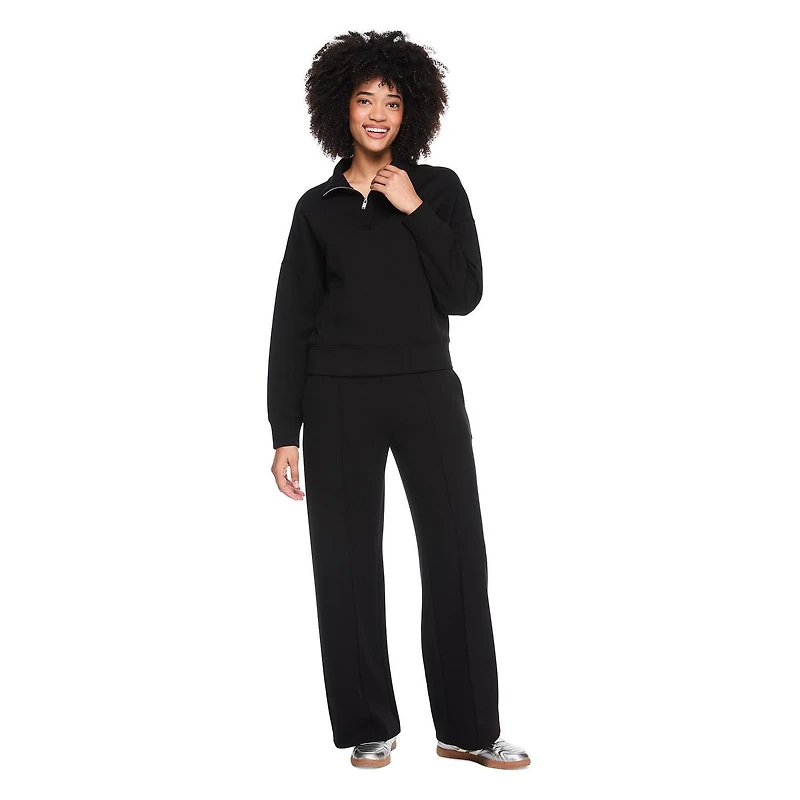 George Women's Scubaknit Quarter Zip Pullover
