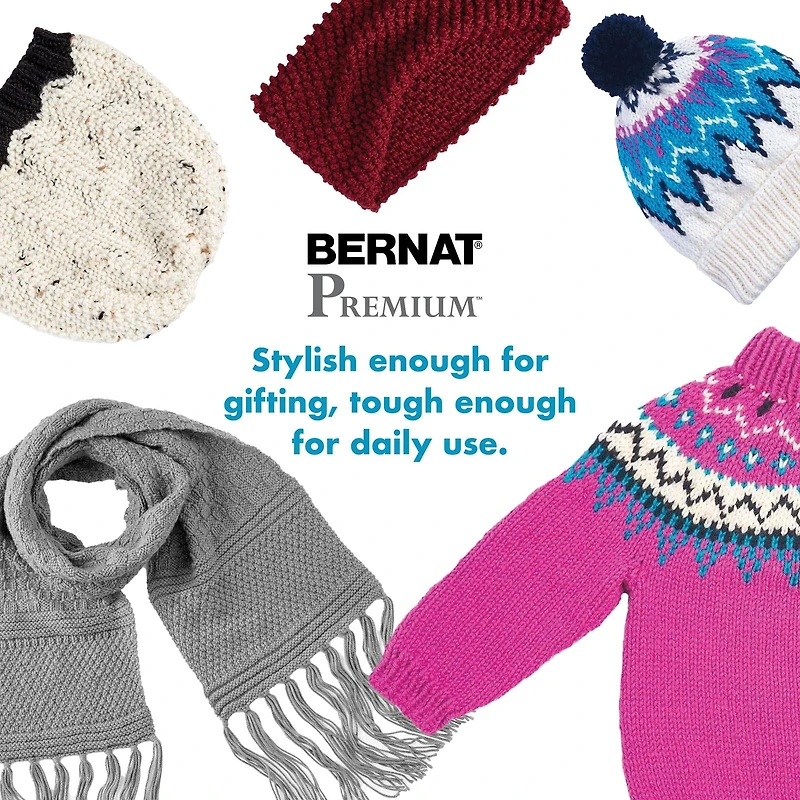 Bernat® Premium™ Yarn, Acrylic #4 Medium, 7oz/198g
