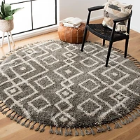 Safavieh Moroccan Fringe Shag Janella Geometric Area Rug
